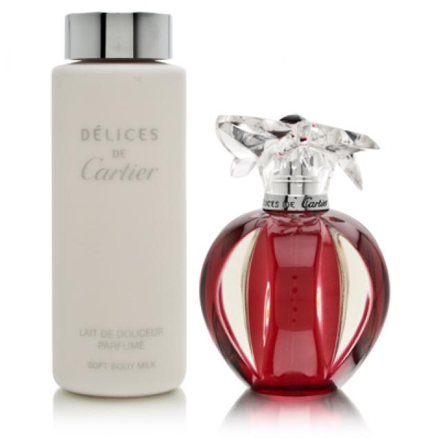 CARTIER DELICES DE CARTIER SET edt 50ml b milk 100ml